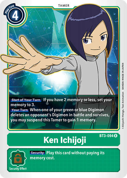 Ken Ichijoji [BT3-094] [Release Special Booster Ver.1.5] | Red Riot Games CA