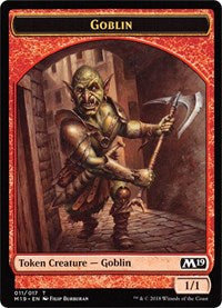 Goblin // Thopter Double-Sided Token (Game Night) [Core Set 2019 Tokens] | Red Riot Games CA