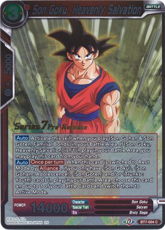 Son Goku, Heavenly Salvation (BT7-004_PR) [Assault of the Saiyans Prerelease Promos] | Red Riot Games CA