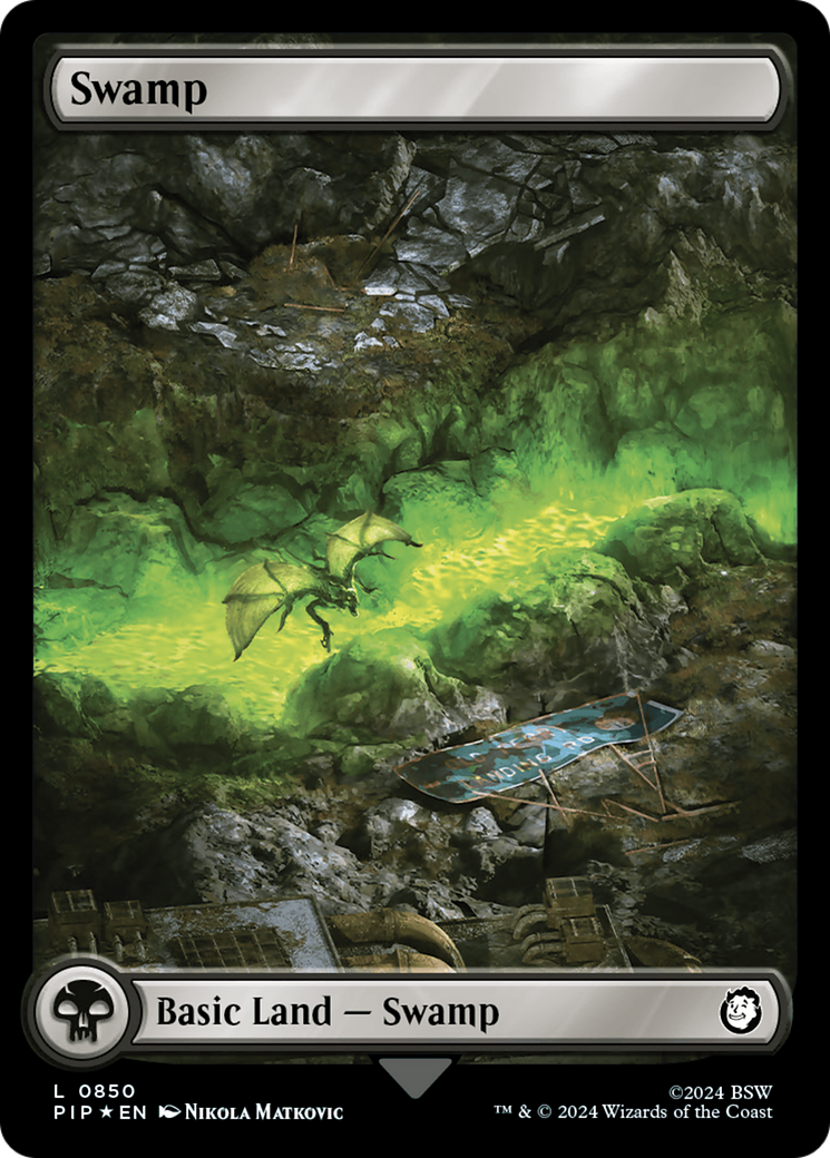 Swamp (0850) (Surge Foil) [Fallout] | Red Riot Games CA
