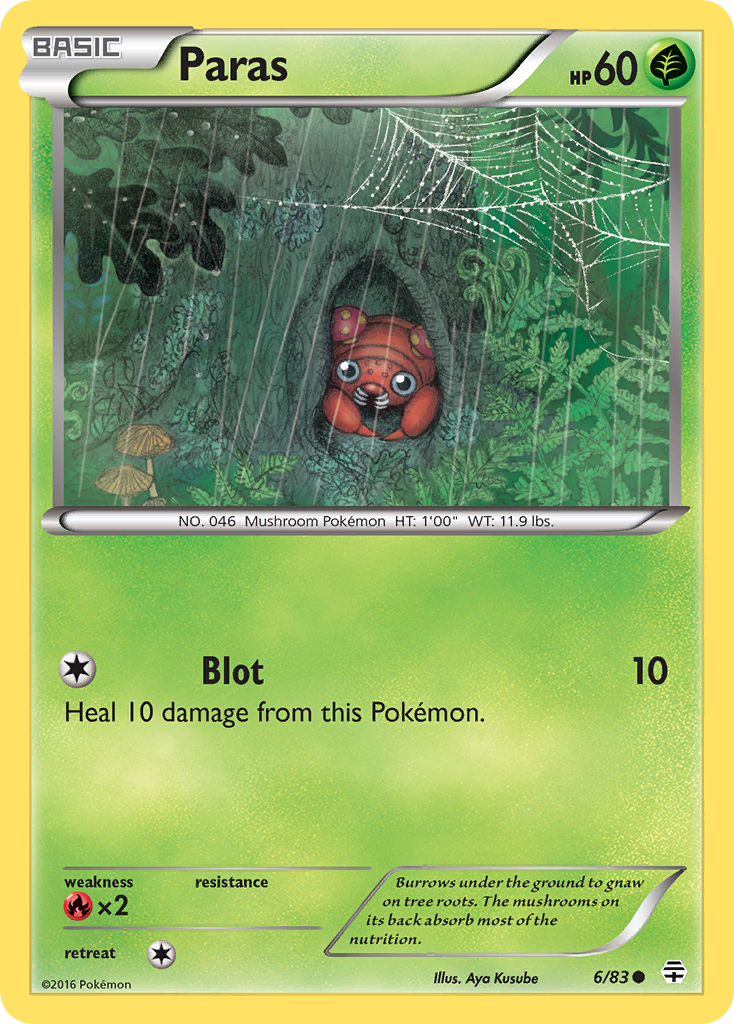 Paras (6/83) [XY: Generations] | Red Riot Games CA