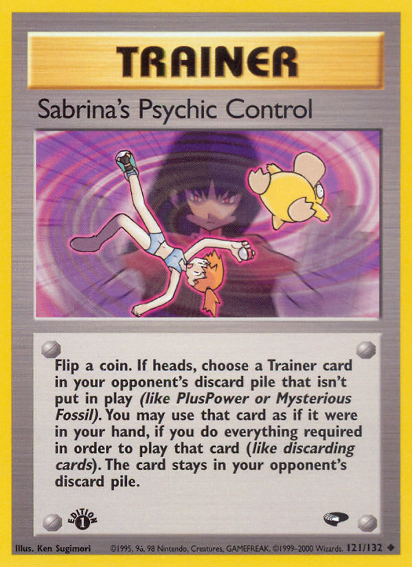 Sabrina's Psychic Control (121/132) [Gym Challenge 1st Edition] | Red Riot Games CA