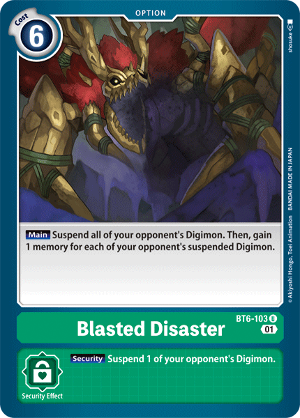 Blasted Disaster [BT6-103] [Double Diamond] | Red Riot Games CA