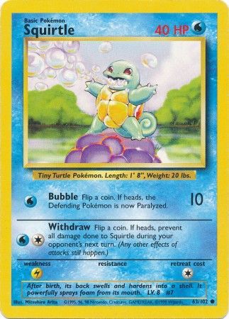 Squirtle (63/102) [Base Set Unlimited] | Red Riot Games CA