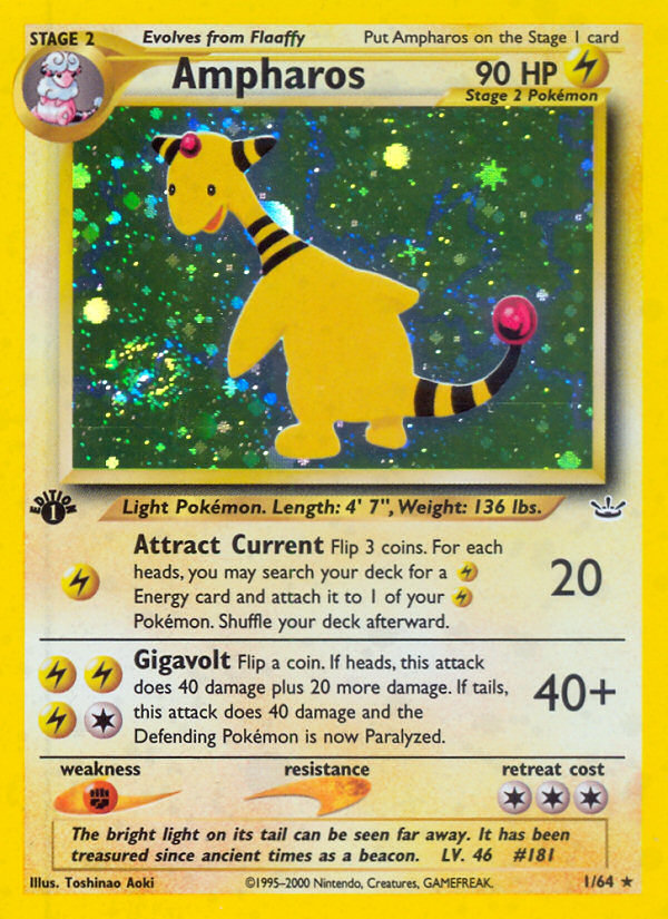 Ampharos (1/64) [Neo Revelation 1st Edition] | Red Riot Games CA