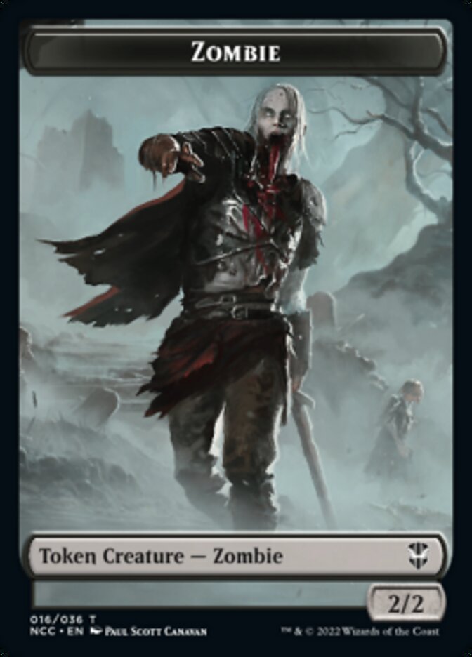 Zombie // Goat Double-Sided Token [Streets of New Capenna Commander Tokens] | Red Riot Games CA