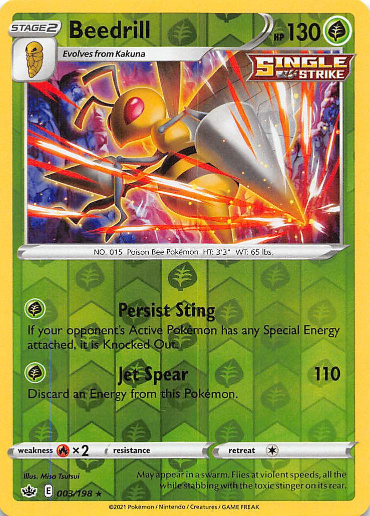 Beedrill (003/198) [Sword & Shield: Chilling Reign] | Red Riot Games CA