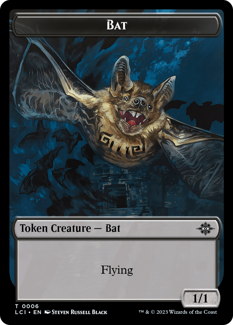 Bat // Vampire (0004) Double-Sided Token [The Lost Caverns of Ixalan Commander Tokens] | Red Riot Games CA