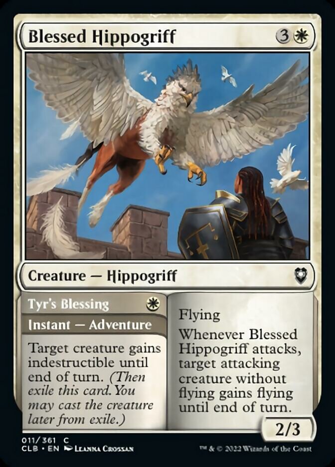 Blessed Hippogriff // Tyr's Blessing [Commander Legends: Battle for Baldur's Gate] | Red Riot Games CA