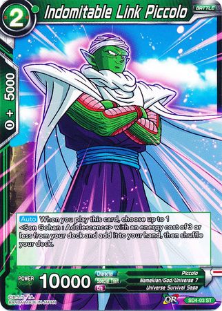 Indomitable Link Piccolo (Starter Deck - The Guardian of Namekians) (SD4-03) [Colossal Warfare] | Red Riot Games CA