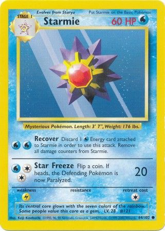 Starmie (64/102) [Base Set Unlimited] | Red Riot Games CA