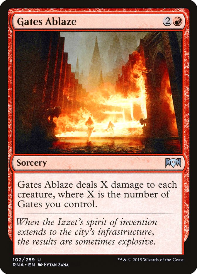 Gates Ablaze [Ravnica Allegiance] | Red Riot Games CA