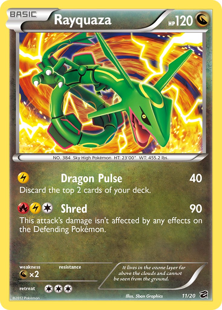 Rayquaza (11/20) (Blister Exclusive) [Black & White: Dragon Vault] | Red Riot Games CA