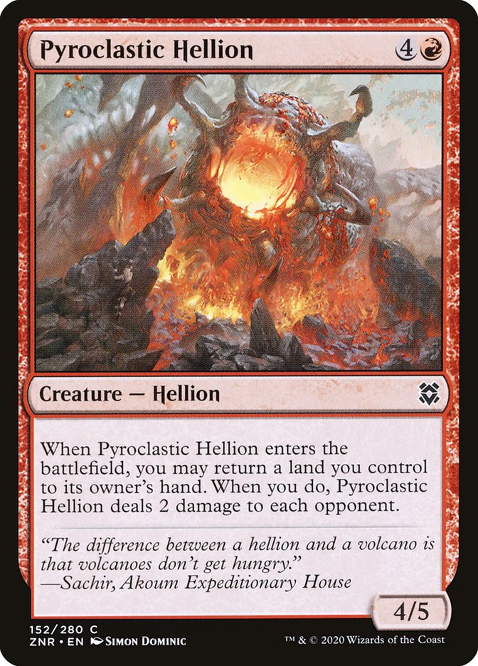 Pyroclastic Hellion [Zendikar Rising] | Red Riot Games CA