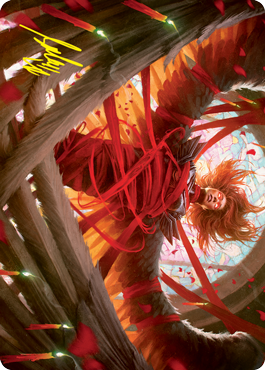 Sigarda's Imprisonment Art Card (Gold-Stamped Signature) [Innistrad: Crimson Vow Art Series] | Red Riot Games CA