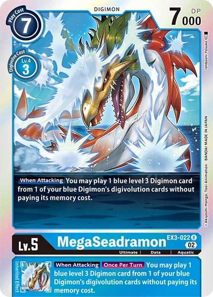 MegaSeadramon [EX3-022] [Revision Pack Cards] | Red Riot Games CA