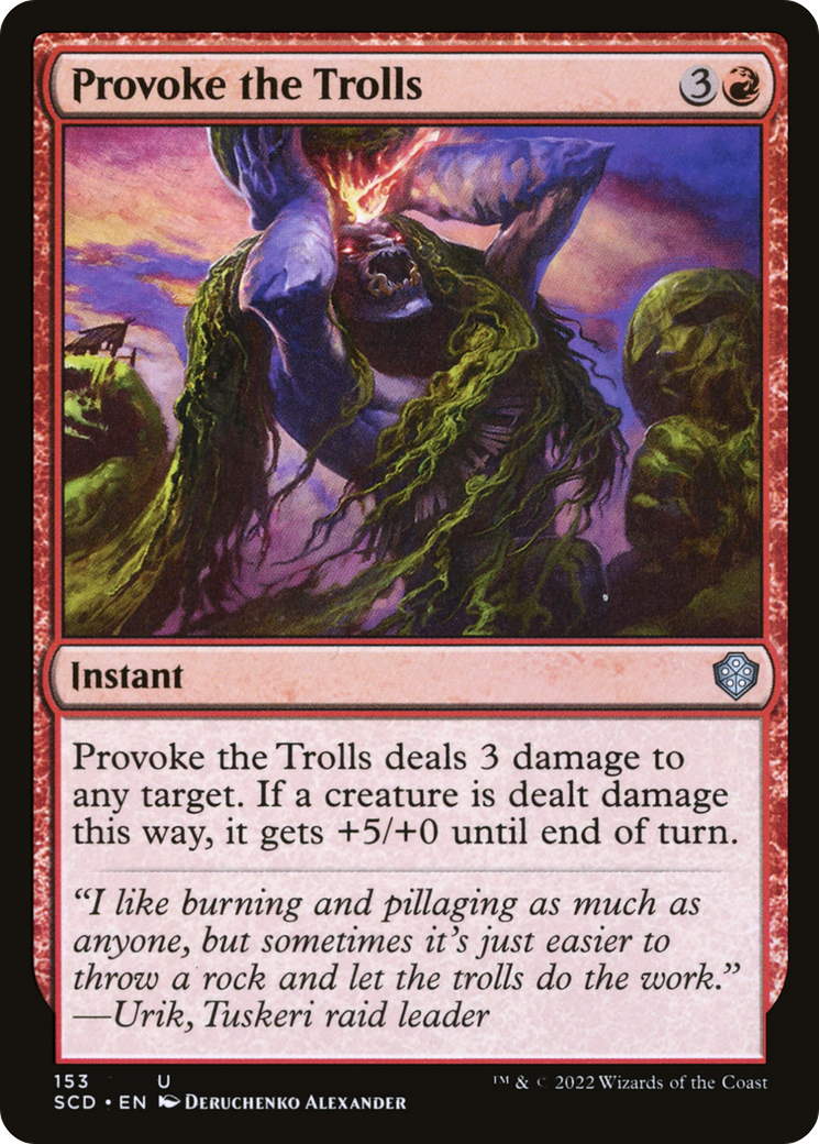 Provoke the Trolls [Starter Commander Decks] | Red Riot Games CA