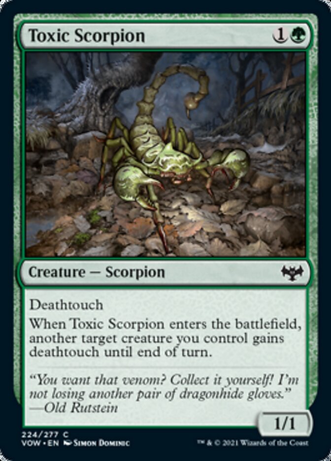Toxic Scorpion [Innistrad: Crimson Vow] | Red Riot Games CA