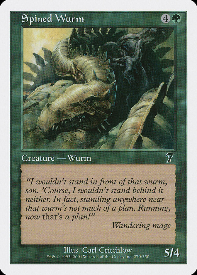 Spined Wurm [Seventh Edition] | Red Riot Games CA