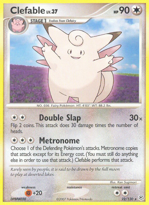 Clefable (22/130) [Diamond & Pearl: Base Set] | Red Riot Games CA
