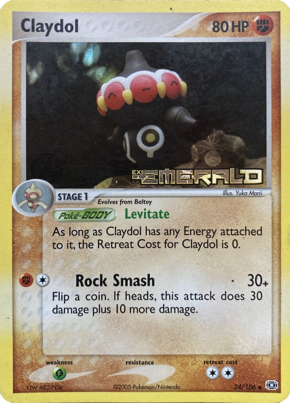 Claydol (24/106) (Stamped) [EX: Emerald] | Red Riot Games CA
