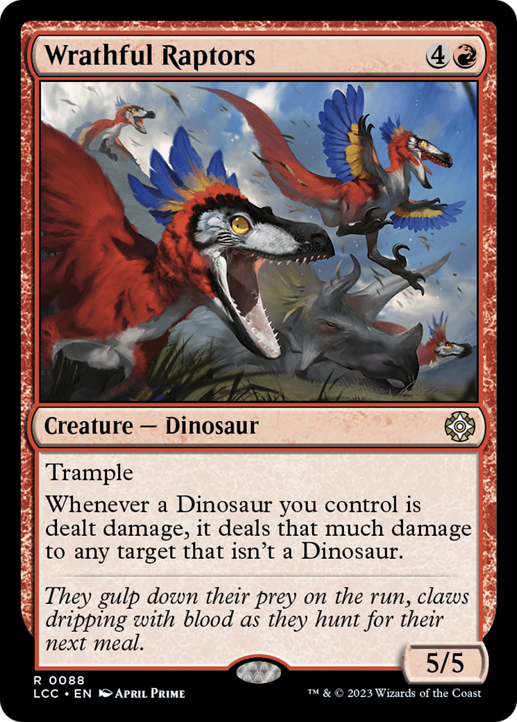 Wrathful Raptors [The Lost Caverns of Ixalan Commander] | Red Riot Games CA