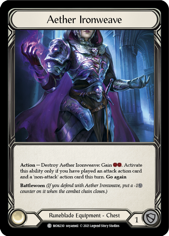 Aether Ironweave [MON230-CF] (Monarch)  1st Edition Cold Foil | Red Riot Games CA