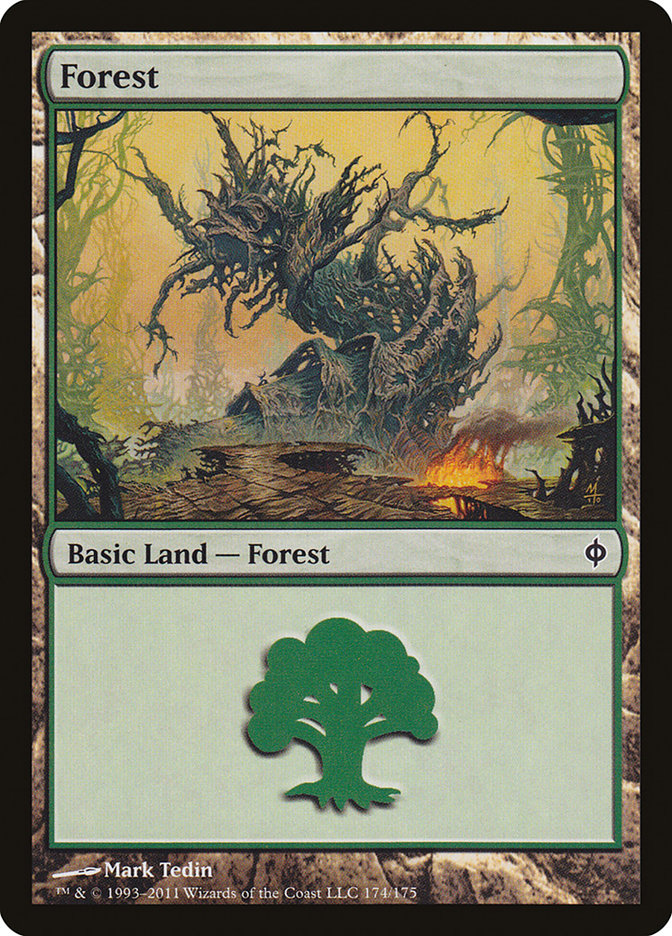 Forest (174) [New Phyrexia] | Red Riot Games CA