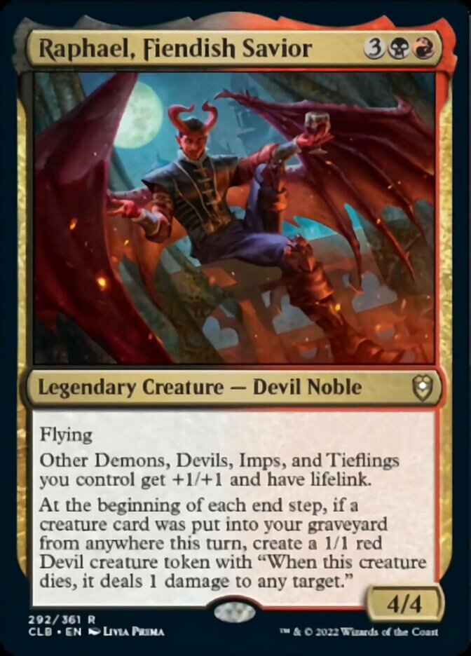 Raphael, Fiendish Savior [Commander Legends: Battle for Baldur's Gate] | Red Riot Games CA