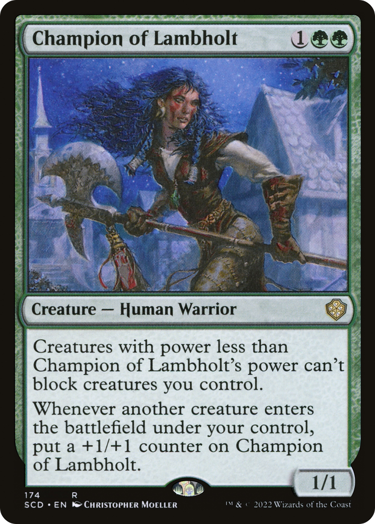 Champion of Lambholt [Starter Commander Decks] | Red Riot Games CA