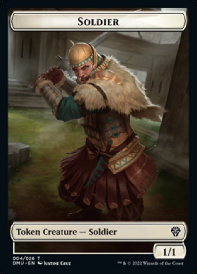 Soldier // Insect Double-Sided Token [Dominaria United Tokens]