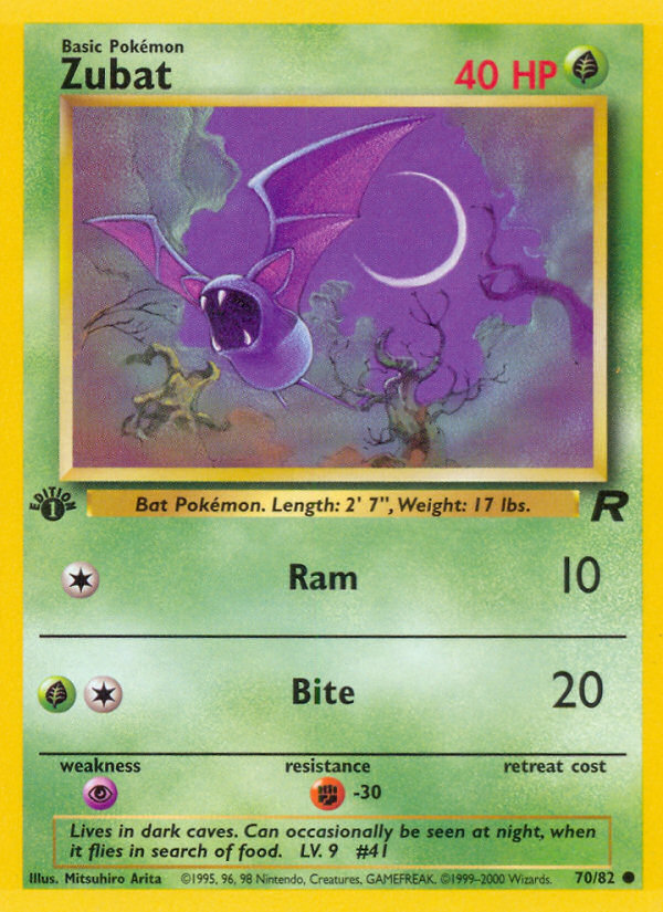 Zubat (70/82) [Team Rocket 1st Edition] | Red Riot Games CA