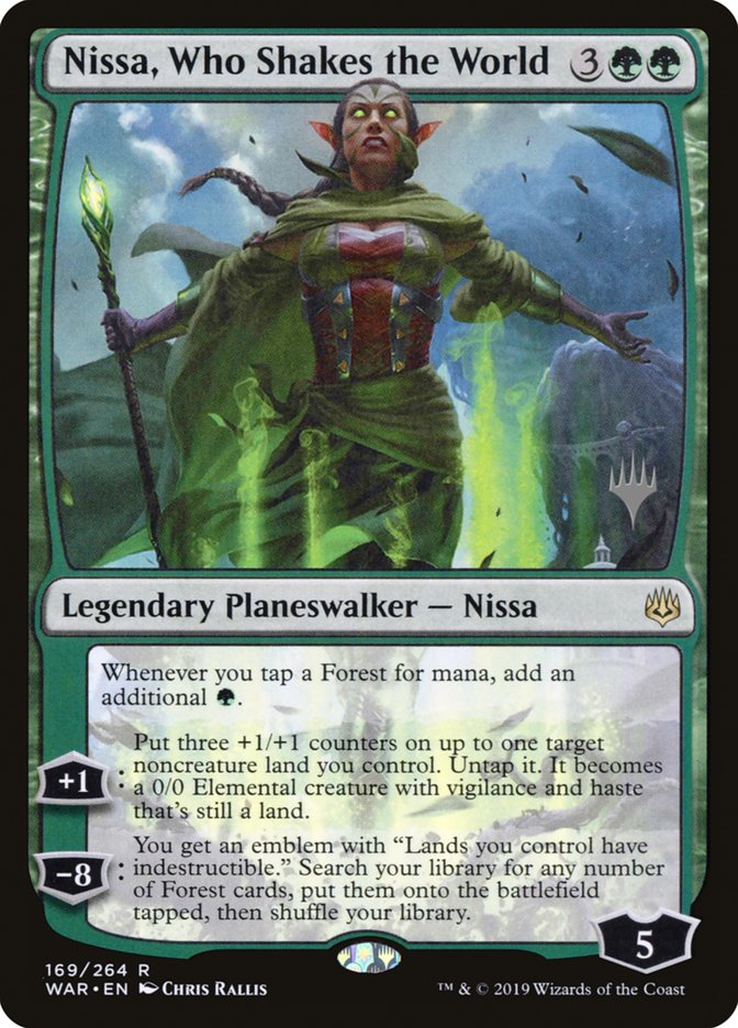 Nissa, Who Shakes the World (Promo Pack) [War of the Spark Promos] | Red Riot Games CA