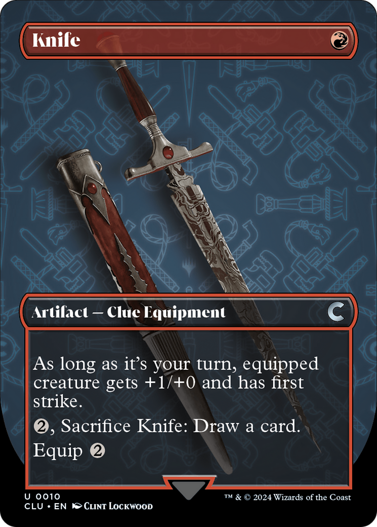 Knife (Borderless) [Ravnica: Clue Edition] | Red Riot Games CA