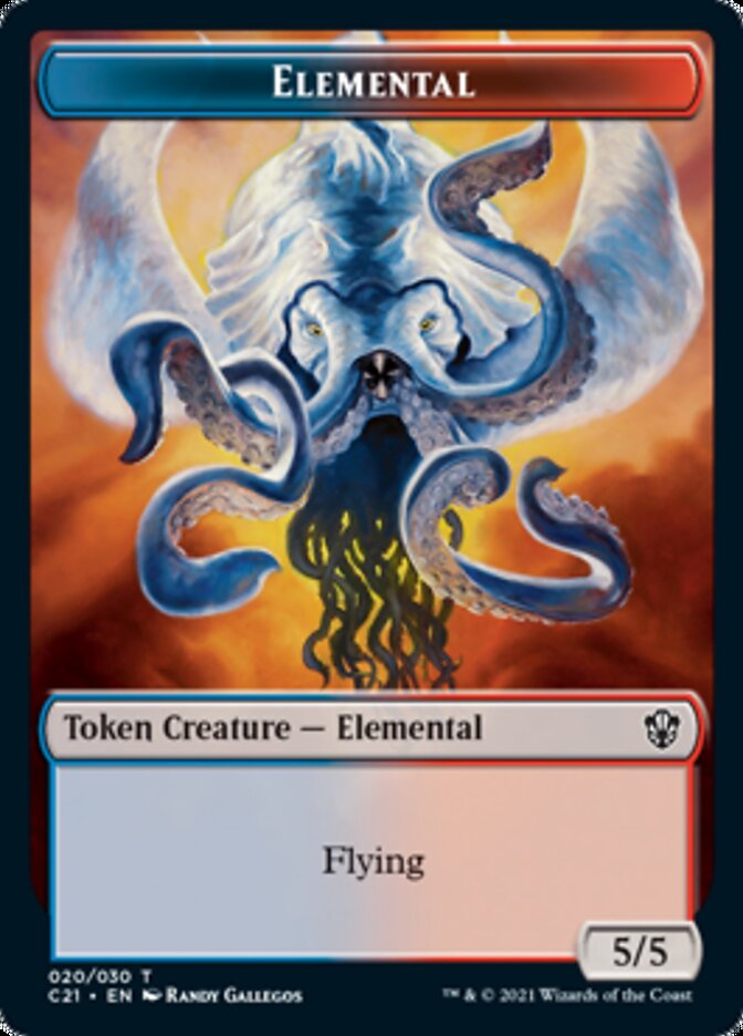 Elemental (020) // Copy Double-Sided Token [Commander 2021 Tokens ...