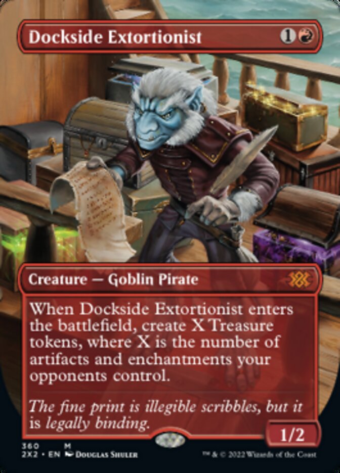 Dockside Extortionist (Borderless Alternate Art) [Double Masters 2022] | Red Riot Games CA