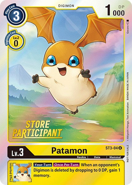 Patamon [ST3-04] (Store Participant) [Starter Deck: Heaven's Yellow Promos] | Red Riot Games CA