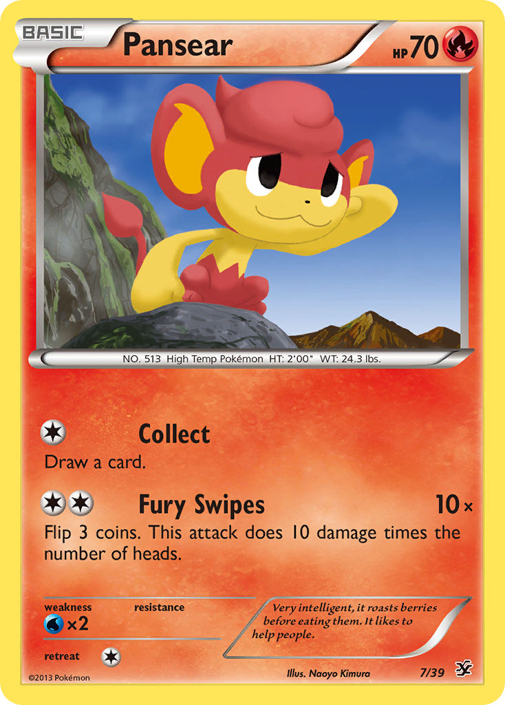 Pansear (7/39) [XY: Kalos Starter Set] | Red Riot Games CA