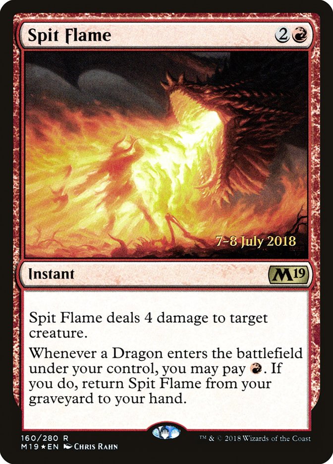 Spit Flame [Core Set 2019 Prerelease Promos] | Red Riot Games CA