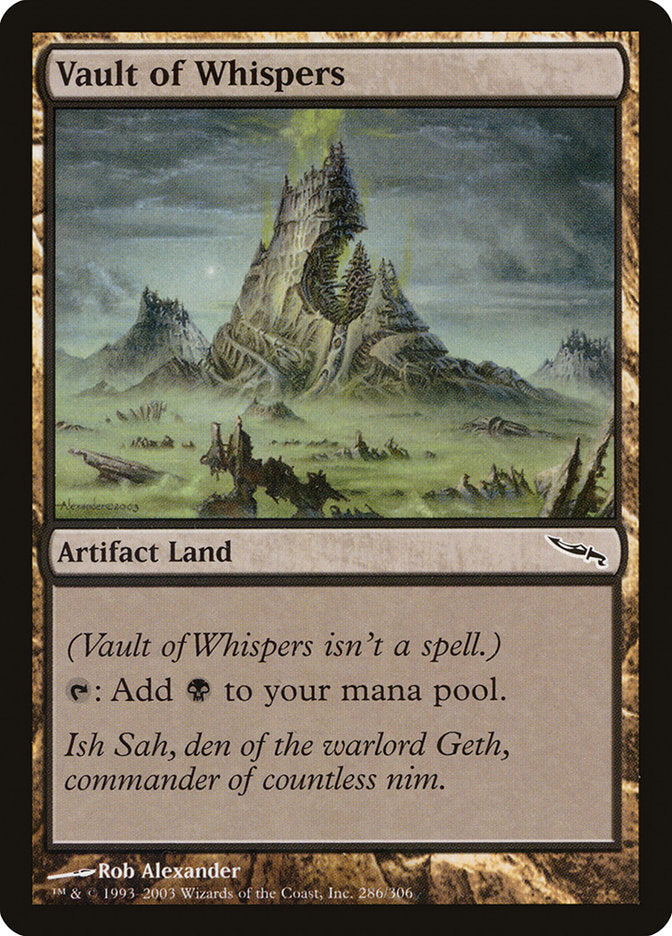 Vault of Whispers [Mirrodin] | Red Riot Games CA