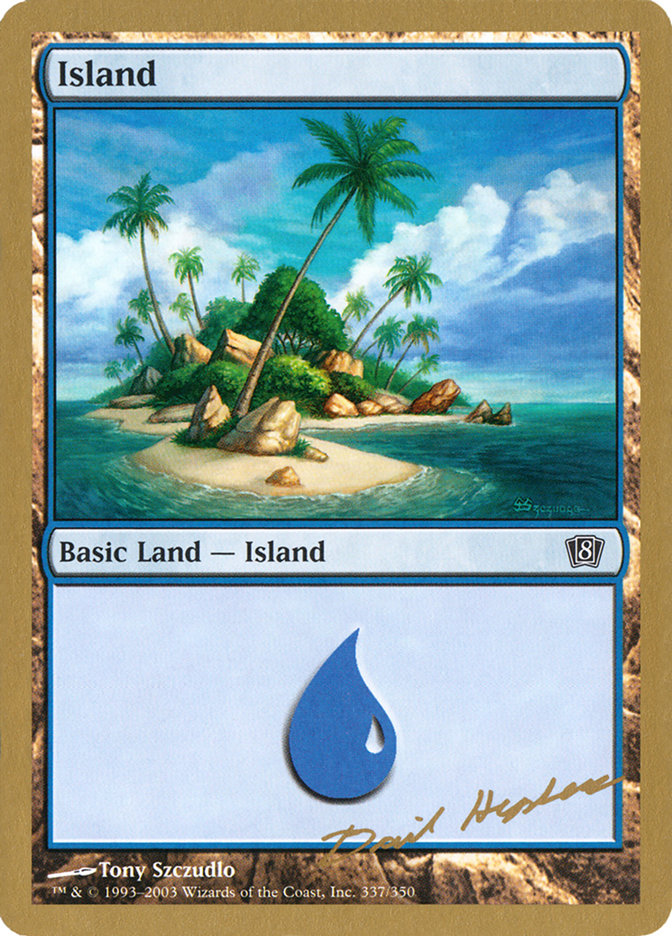 Island (dh337) (Dave Humpherys) [World Championship Decks 2003] | Red Riot Games CA