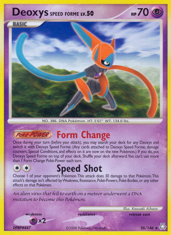 Deoxys Speed Forme (26/146) [Diamond & Pearl: Legends Awakened] | Red Riot Games CA