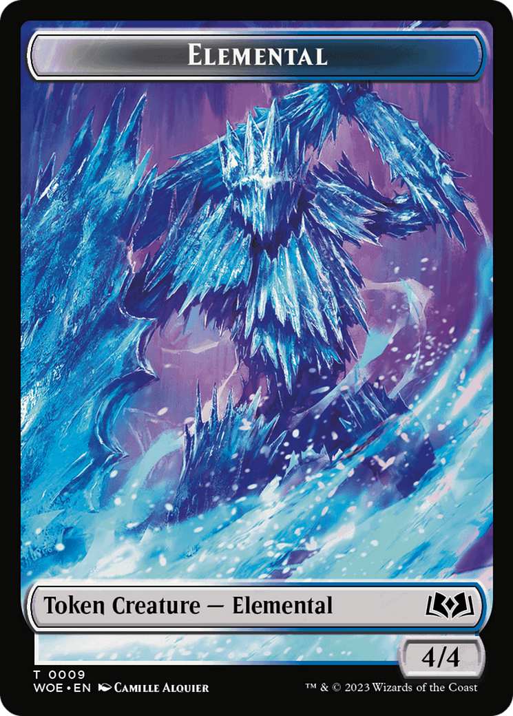Elemental // Food (0012) Double-Sided Token [Wilds of Eldraine Tokens] | Red Riot Games CA