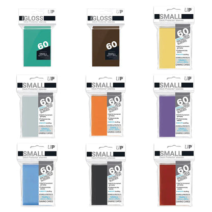 ULTRA PRO - SMALL CARD SLEEVES 60CT - VARIOUS COLOURS